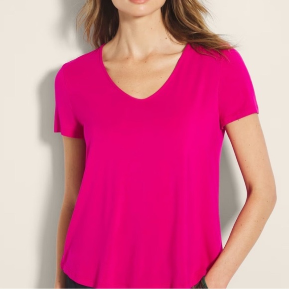 Soma Pink & Black XL Cool Nights Pajamas - Picture 2 of 3